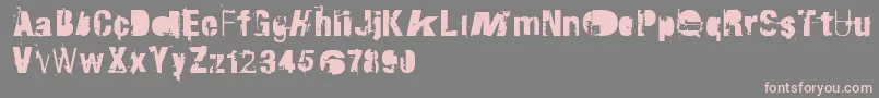 RvdTraktorfahrer Font – Pink Fonts on Gray Background