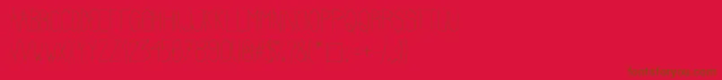 Estirada Font – Brown Fonts on Red Background