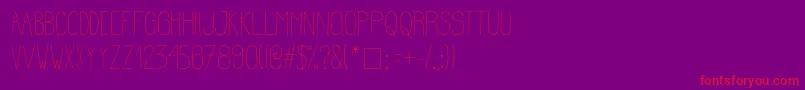 Estirada Font – Red Fonts on Purple Background