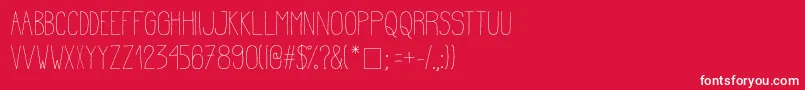 Estirada Font – White Fonts on Red Background