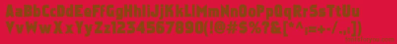 More about Faktoscontour Font Faktoscontour Font – Brown Fonts on Red Background