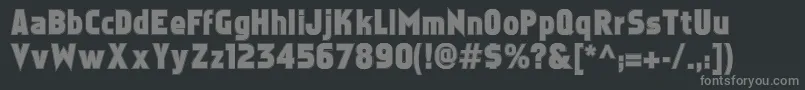 Шрифт Faktoscontour – серые шрифты на чёрном фоне