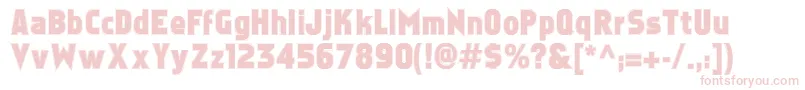 フォントFaktoscontour – ピンクのフォント