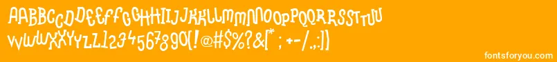 More about LinotypemethodBoiled Font LinotypemethodBoiled Font – White Fonts on Orange Background