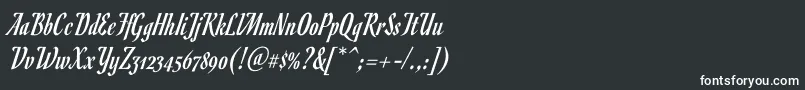 Шрифт RomanescoRegular – белые шрифты