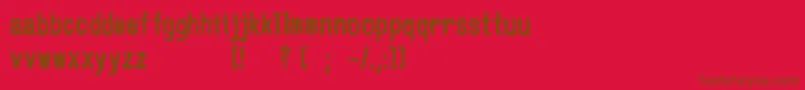 Подробнее о шрифте Ernesto Шрифт Ernesto – коричневые шрифты на красном фоне