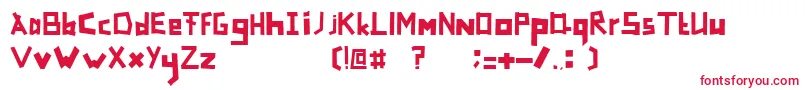 フォントTapefont – 赤い文字