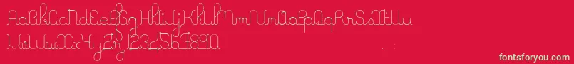 ALaNagePers2011 Font – Green Fonts on Red Background