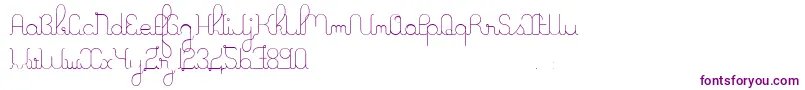 ALaNagePers2011-Schriftart – Violette Schriften
