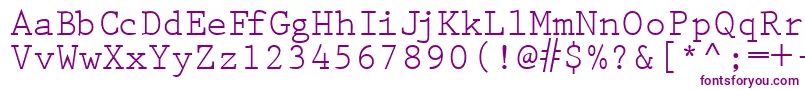 PrestigetwoRegular Font – Purple Fonts on White Background