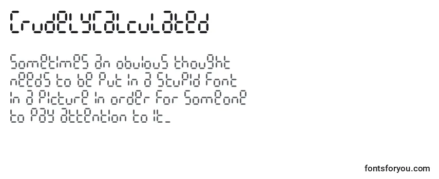 CrudelyCalculated Font