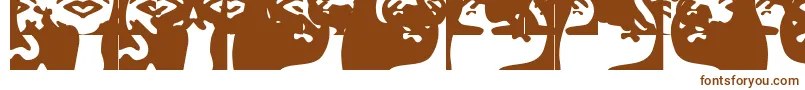 Obeyrorschach Font – Brown Fonts on White Background