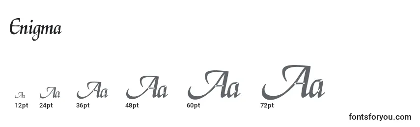 Enigma Font Sizes
