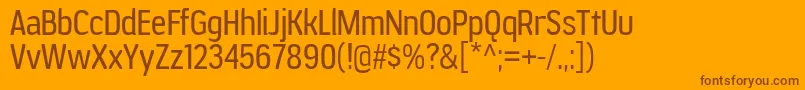 JesayaBk Font – Brown Fonts on Orange Background