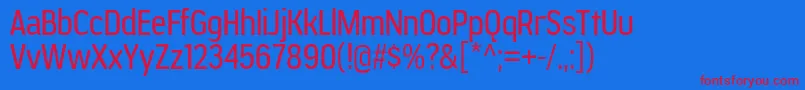 JesayaBk Font – Red Fonts on Blue Background