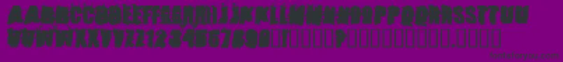 Шрифт Stonc – чёрные шрифты на фиолетовом фоне