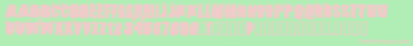 Stonc Font – Pink Fonts on Green Background