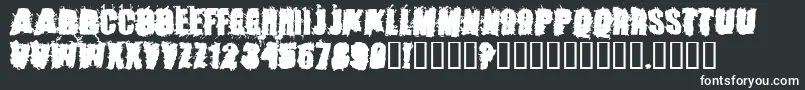 Шрифт Stonc – белые шрифты на чёрном фоне