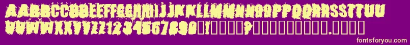 Stonc Font – Yellow Fonts on Purple Background