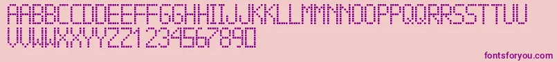 Подробнее о шрифте CubsLedTfb Шрифт CubsLedTfb – фиолетовые шрифты на розовом фоне