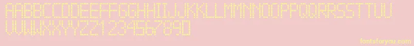 CubsLedTfb Font – Yellow Fonts on Pink Background