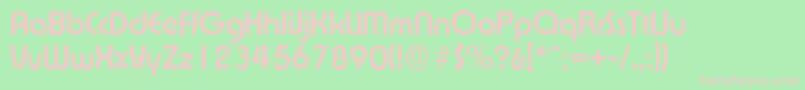ExpressaserialBold-fontti – vaaleanpunaiset fontit vihreällä taustalla