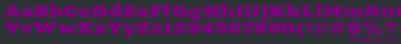 XeniaextendedcBold Font – Purple Fonts on Black Background