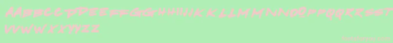 Gode Font – Pink Fonts on Green Background