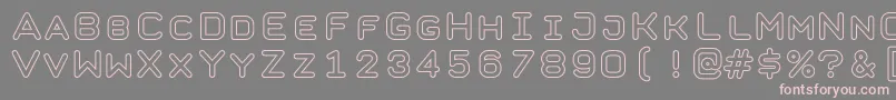 TaurusMonoOutlineBold Font – Pink Fonts on Gray Background