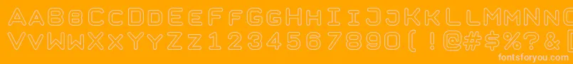 TaurusMonoOutlineBold Font – Pink Fonts on Orange Background