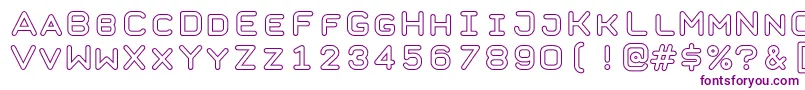 TaurusMonoOutlineBold Font – Purple Fonts on White Background