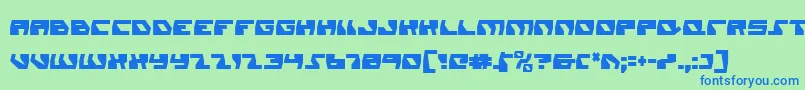 Шрифт DaedalusCondensed – синие шрифты на зелёном фоне