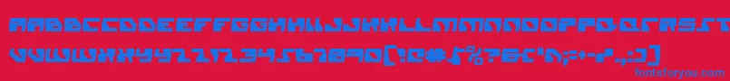 フォントDaedalusCondensed – 赤い背景に青い文字