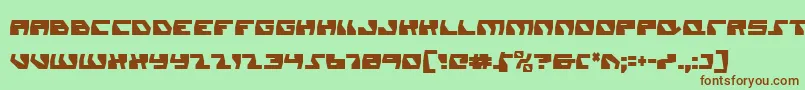 DaedalusCondensed Font – Brown Fonts on Green Background