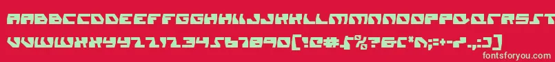 Шрифт DaedalusCondensed – зелёные шрифты на красном фоне