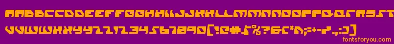 Шрифт DaedalusCondensed – оранжевые шрифты на фиолетовом фоне