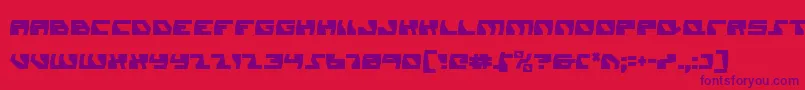 Шрифт DaedalusCondensed – фиолетовые шрифты на красном фоне