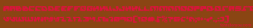 Czcionka DaedalusCondensed – czerwone czcionki na brązowym tle
