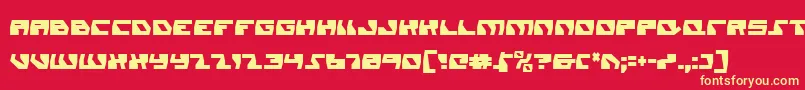 Шрифт DaedalusCondensed – жёлтые шрифты на красном фоне