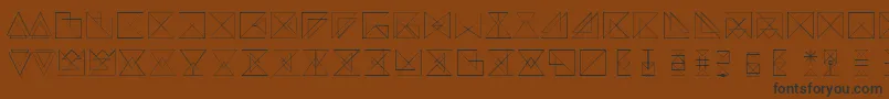 Remark Font – Black Fonts on Brown Background