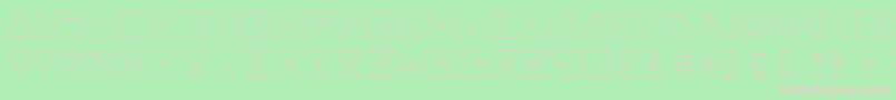 Remark-fontti – vaaleanpunaiset fontit vihreällä taustalla
