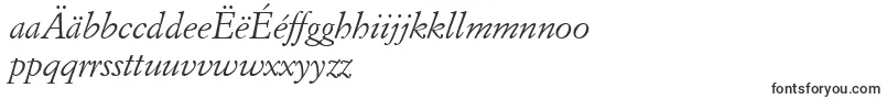 フォントItalianGaramondItalicBt – マケドニア文字