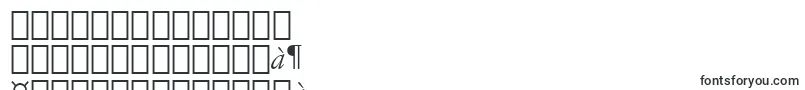 フォントItalianGaramondItalicBt – シンハラ文字
