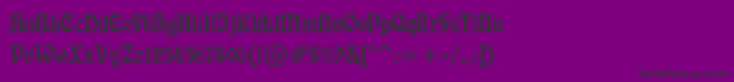 Decor6di Font – Black Fonts on Purple Background