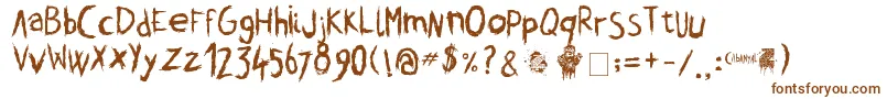 CabanyalZ Font – Brown Fonts on White Background