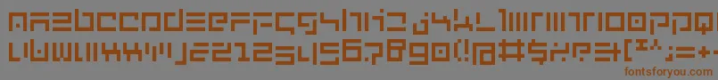 NewEnglish Font – Brown Fonts on Gray Background