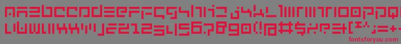NewEnglish Font – Red Fonts on Gray Background
