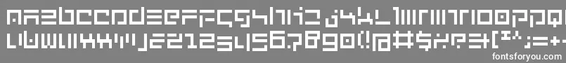 NewEnglish Font – White Fonts on Gray Background