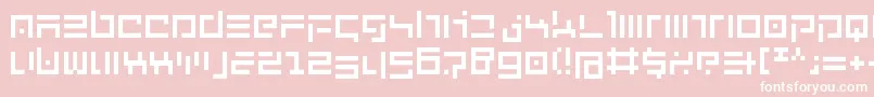 NewEnglish Font – White Fonts on Pink Background