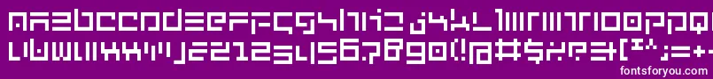 NewEnglish Font – White Fonts on Purple Background